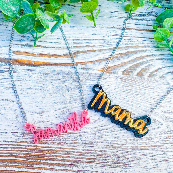 Personalized Acrylic Name Necklace Wholesale