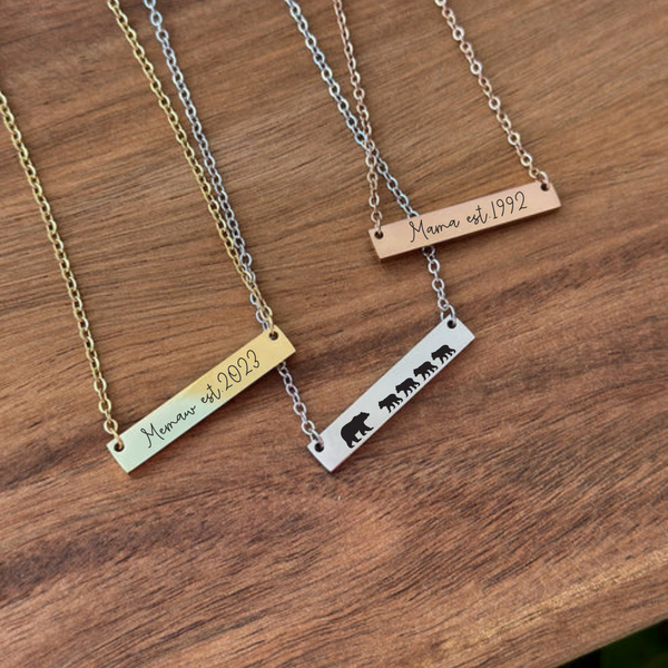 Mother's Day Bar Necklace Wholesale