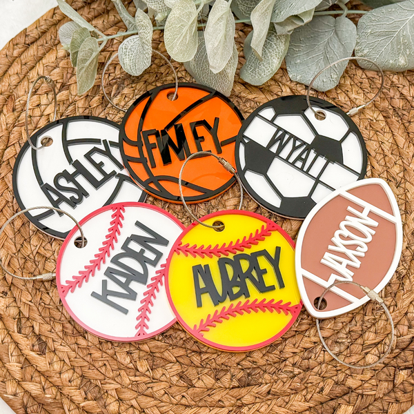 Sports Bag Tags Wholesale