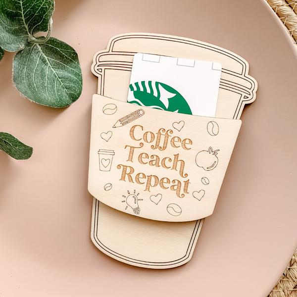 Coffee Cup Gift Card Holder