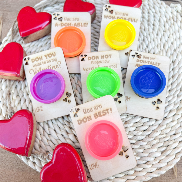 Play Doh Wooden Valentines Wholesale