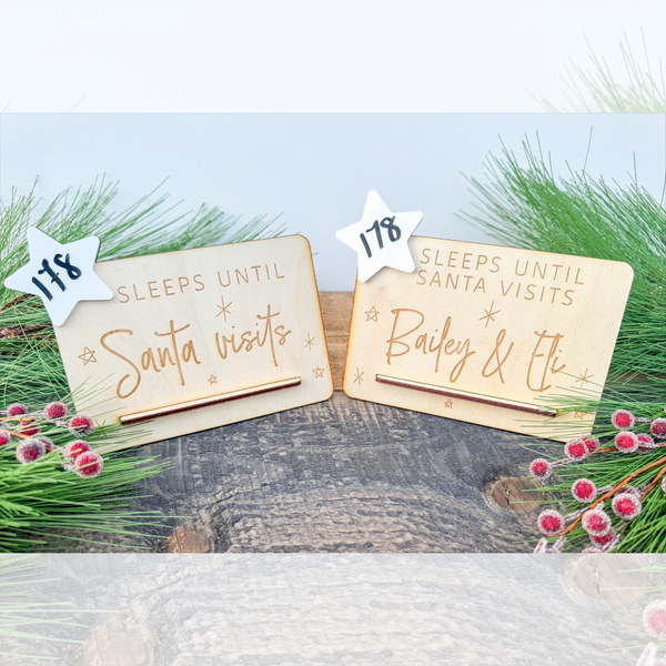 Sleeps Until Santa Sign Wholesale