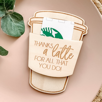 Teacher Coffee Gift Card Holder Wholesale