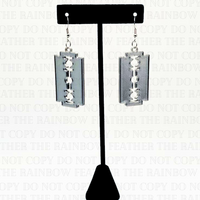 Razor Blade Dangle Earrings