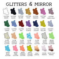 Neon Glitter Name Clips Wholesale