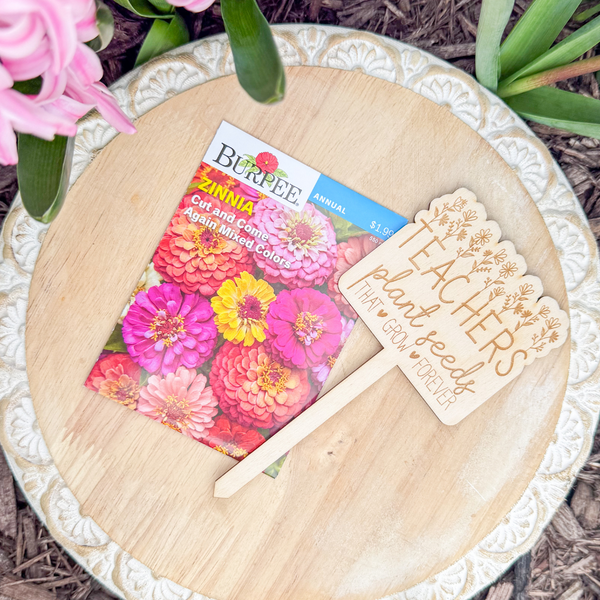 Teacher Plant Stake and Seeds Wholesale