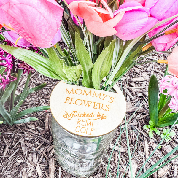 Mommy's Flowers Mason Jar Top Wholesale
