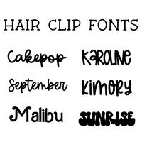 Personalized Acrylic Hair Clip