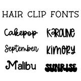 Personalized Acrylic Hair Clip