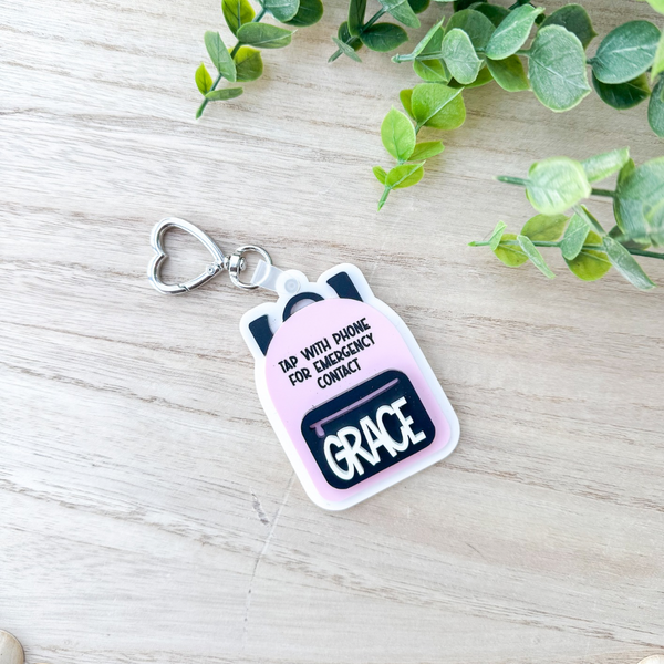 Emergency Contact Backpack Tags Wholesale