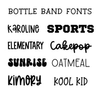 Silicone Personalized Bottle Bands Wholesale