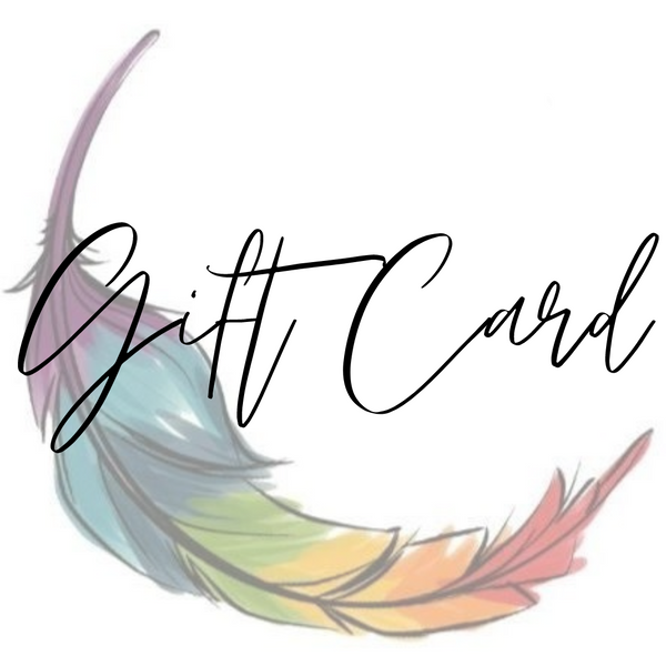 Rainbow Feather Gift Card